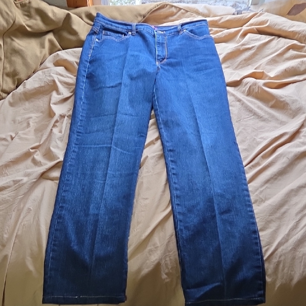 Gloria Vanderbilt womens Straight Blue Jeans 10